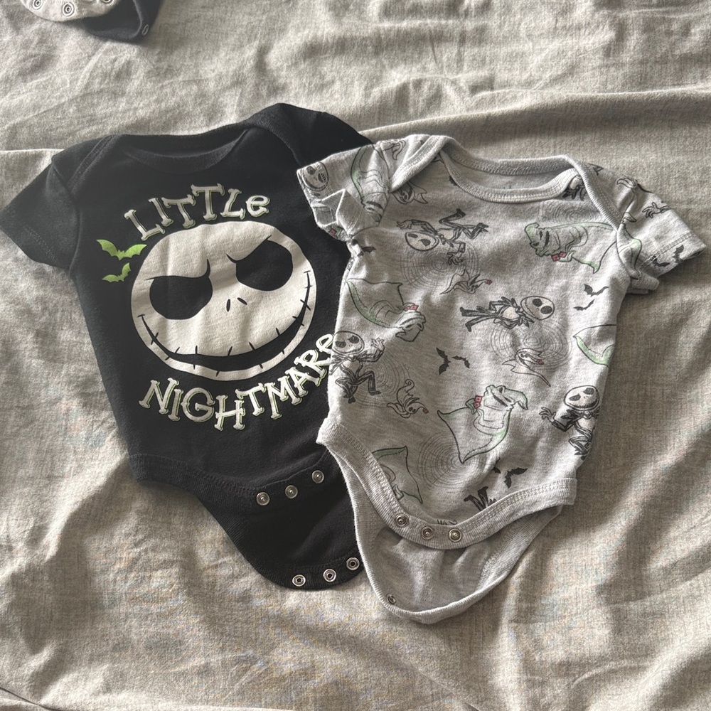 Disney Nightmare Before Christmas Jack Skellington Bodysuit (Set of 2)